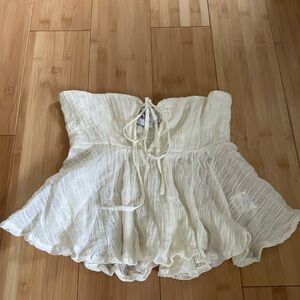 Long Summer nights Top ivory low impact